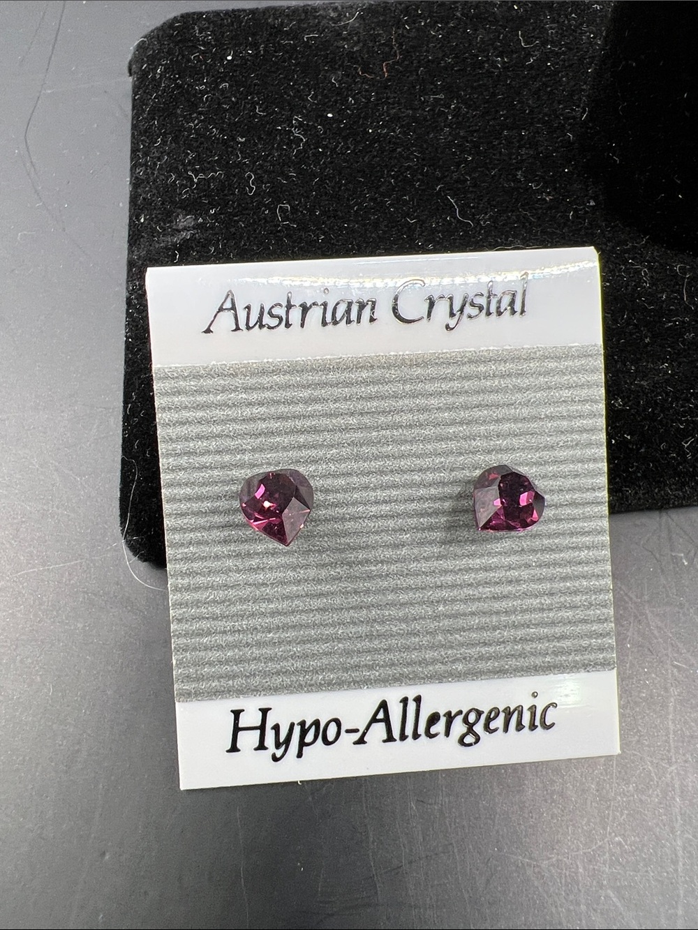 Austrian Crystal Hypo-Allergenic Purple Stud Earrings